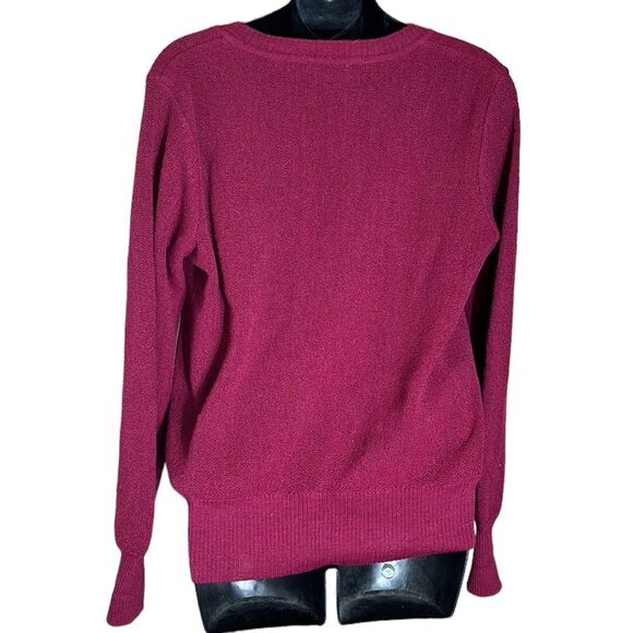 Peruvian connection ladies 100% alpaca knit v neck sweater small - Picture 4 of 6